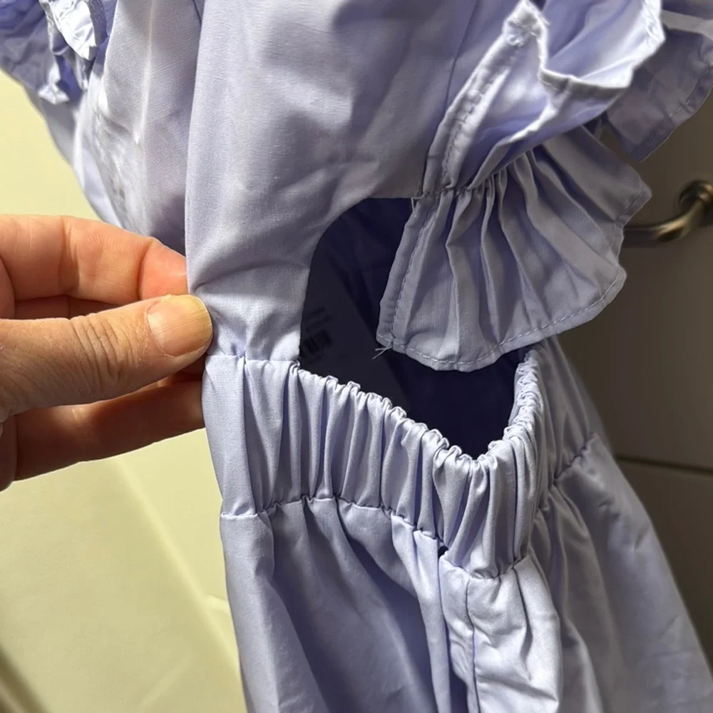 Lavender Ruffled Dress - Picture 3 of 4